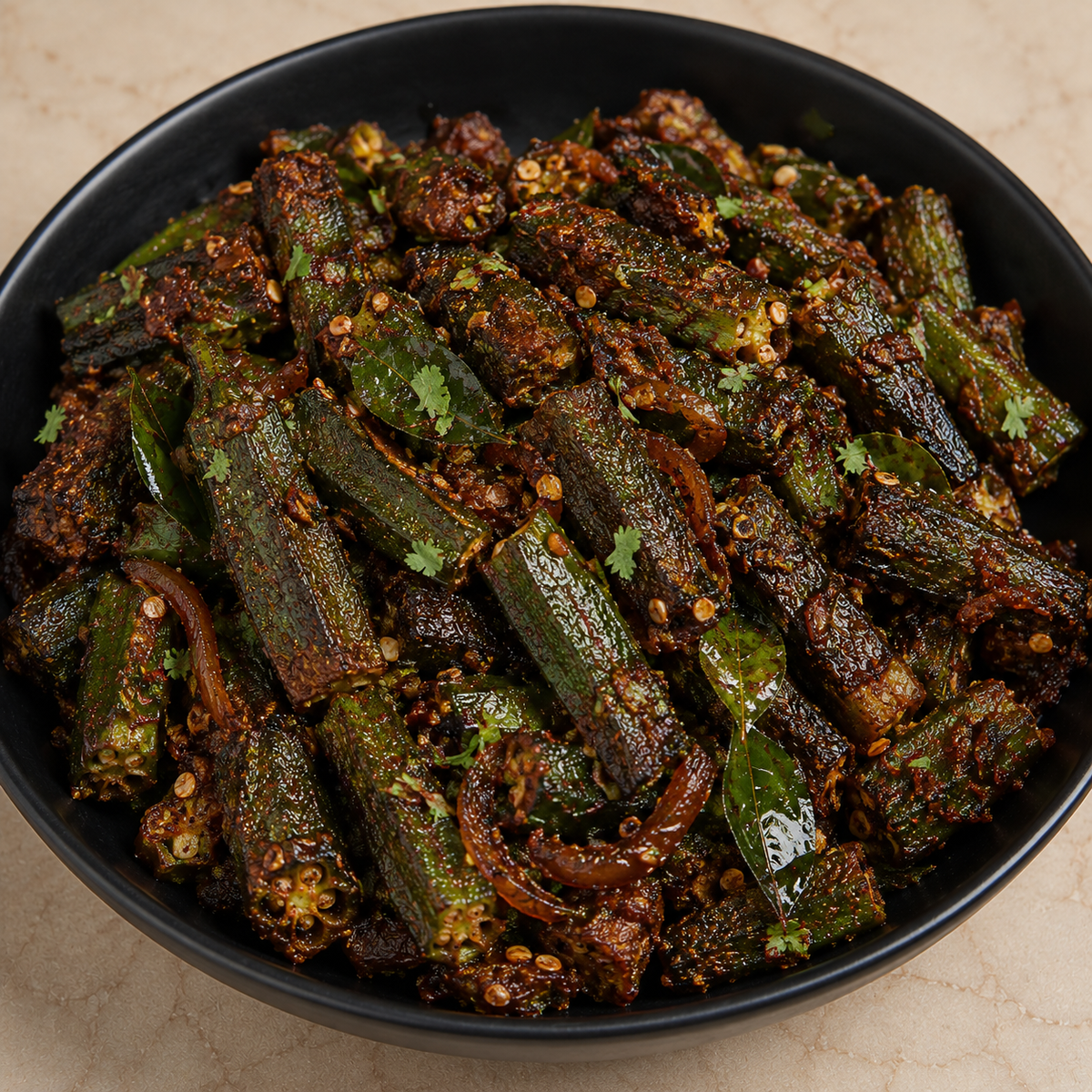 Okra Roast 🌶️